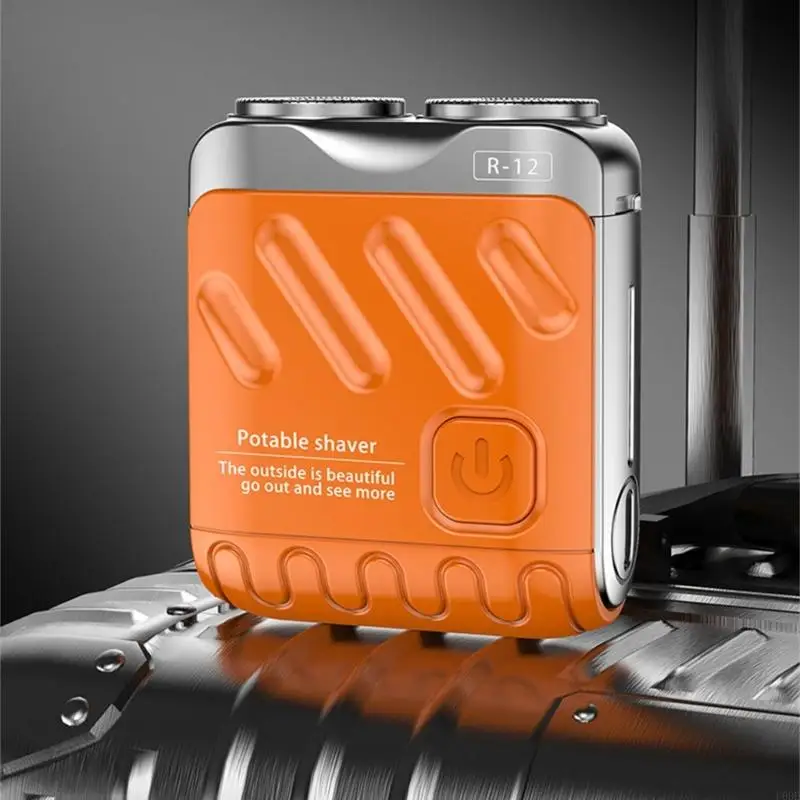 

Портативная мужская миниатюрная электробритва с двойной головкой для путешествий и ежедневного ухода, USB перезаряжаемый триммер