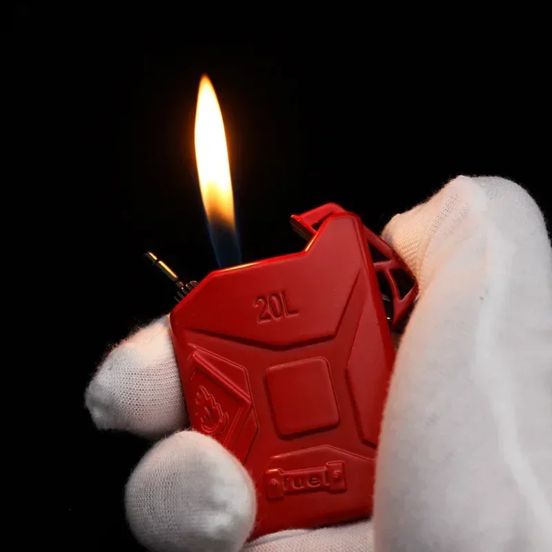 New 2025 Creative Open Fire Gas Lighter, Personality Mini Key Chain, Cigarette Accessories, Small Gift for Men
