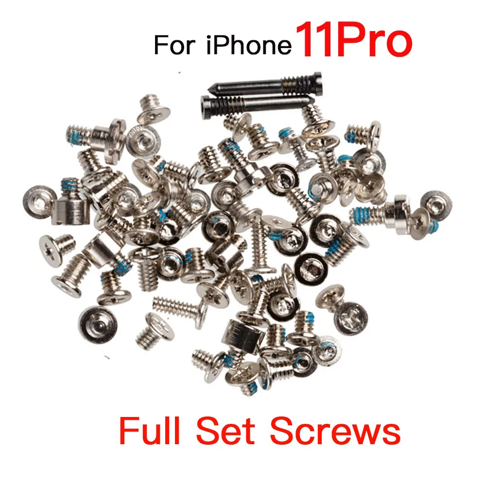 Full Set Screws Replacement For iPhone 7 8 Plus X XR XS 11 12 Mini Pro Max Incl 2X Botton 5 Star Screw