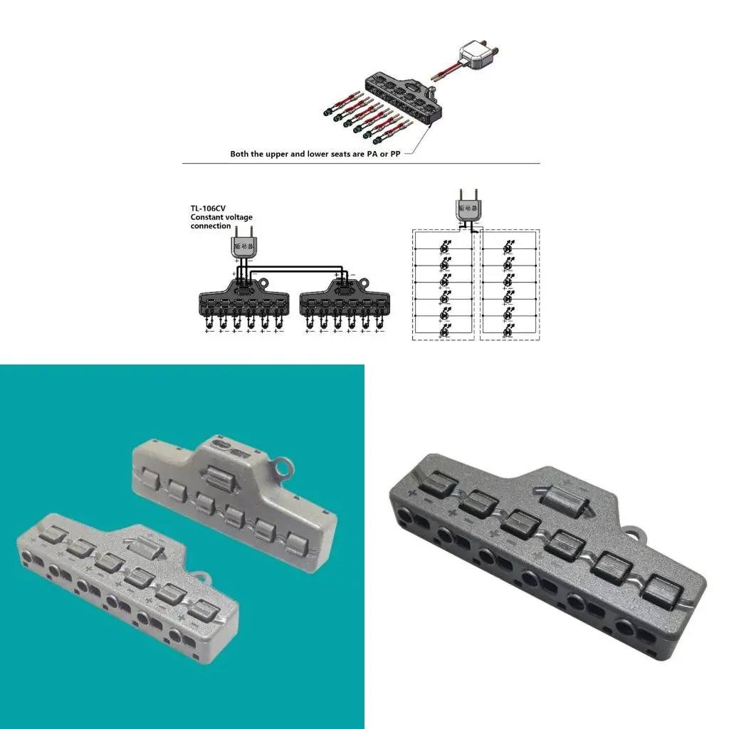 LED Strips Power Distributor 1 Input 6 Output Wide Voltages & Current Handling