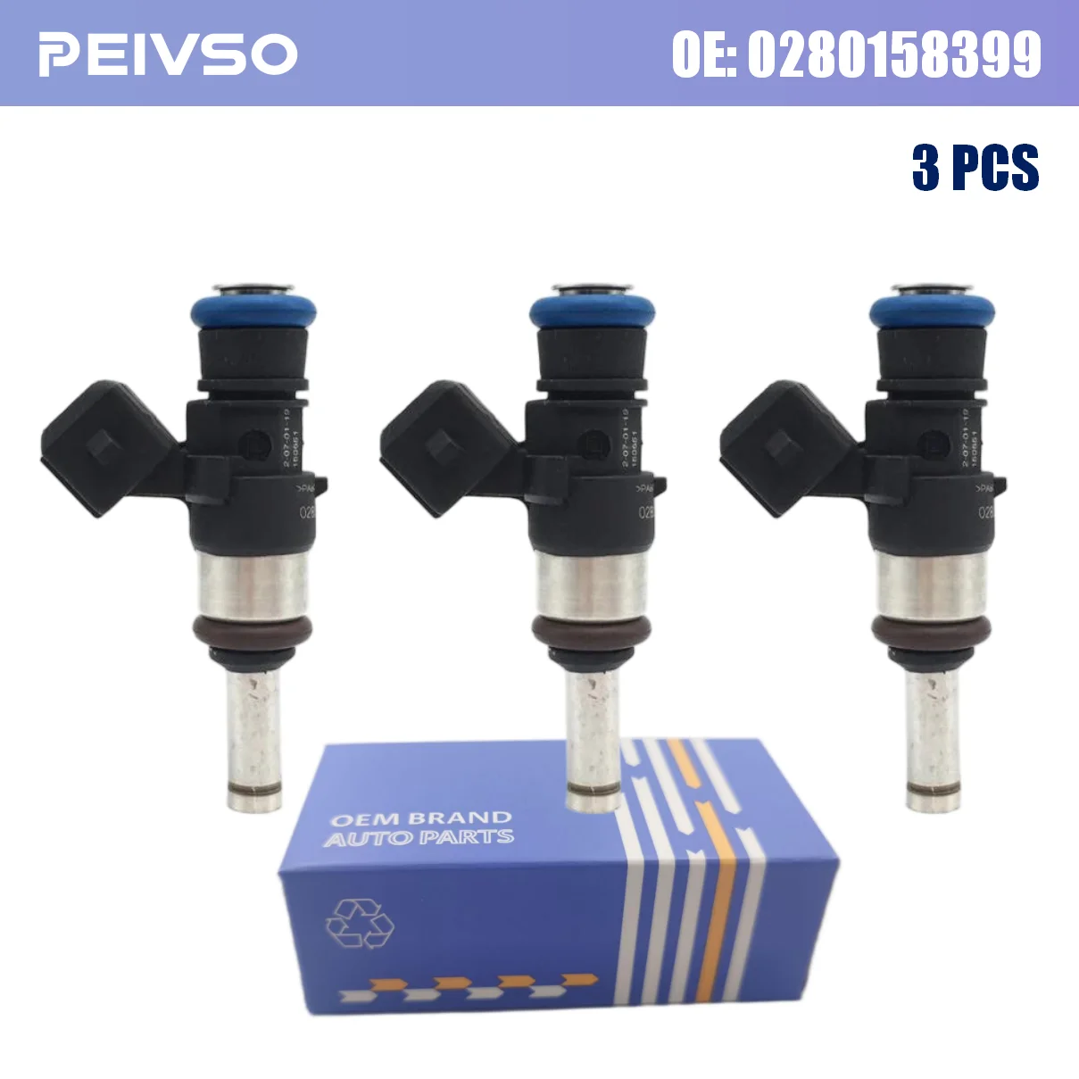 3Pcs 0280158399 420874845 Fuel Injectors For CANAM CAN AM Can-Am Maverick X3 2018-2020