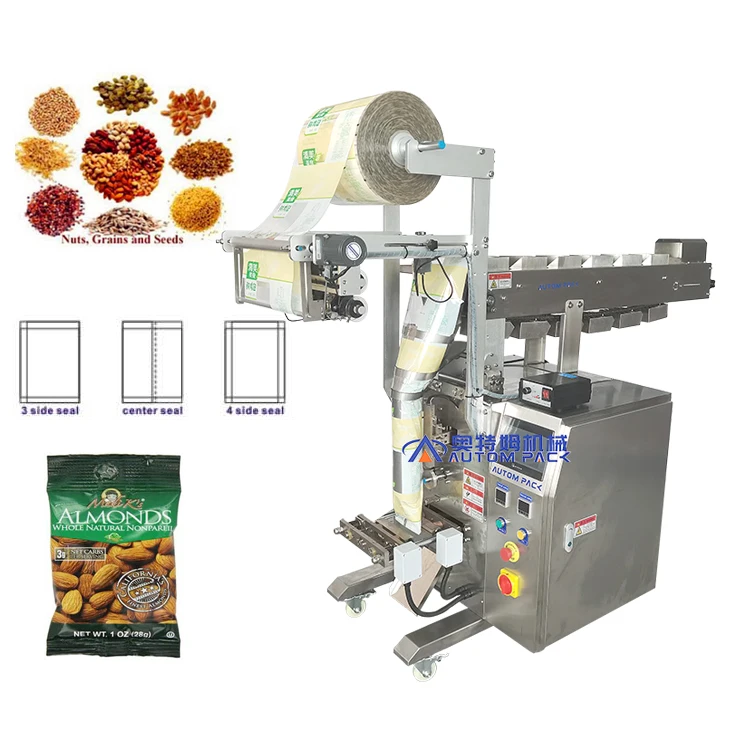 ATM-320B 高生産性 0.5-2kg 自動ステンレス製サシェ計量機 ナッツ、ドライフルーツ、チップス、スナック、食品包装機