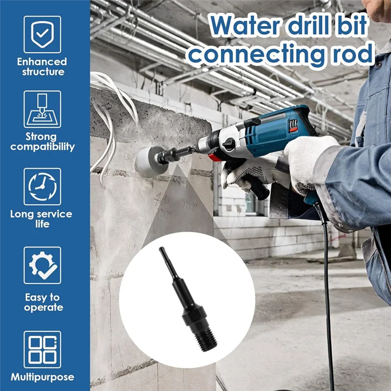 

AA14 New 1-1/4In-7 Male Thread To SDS Shank Core Drill Bit Adapter,Convenient Converter For Coring Drilling,Core Bit Adapter
