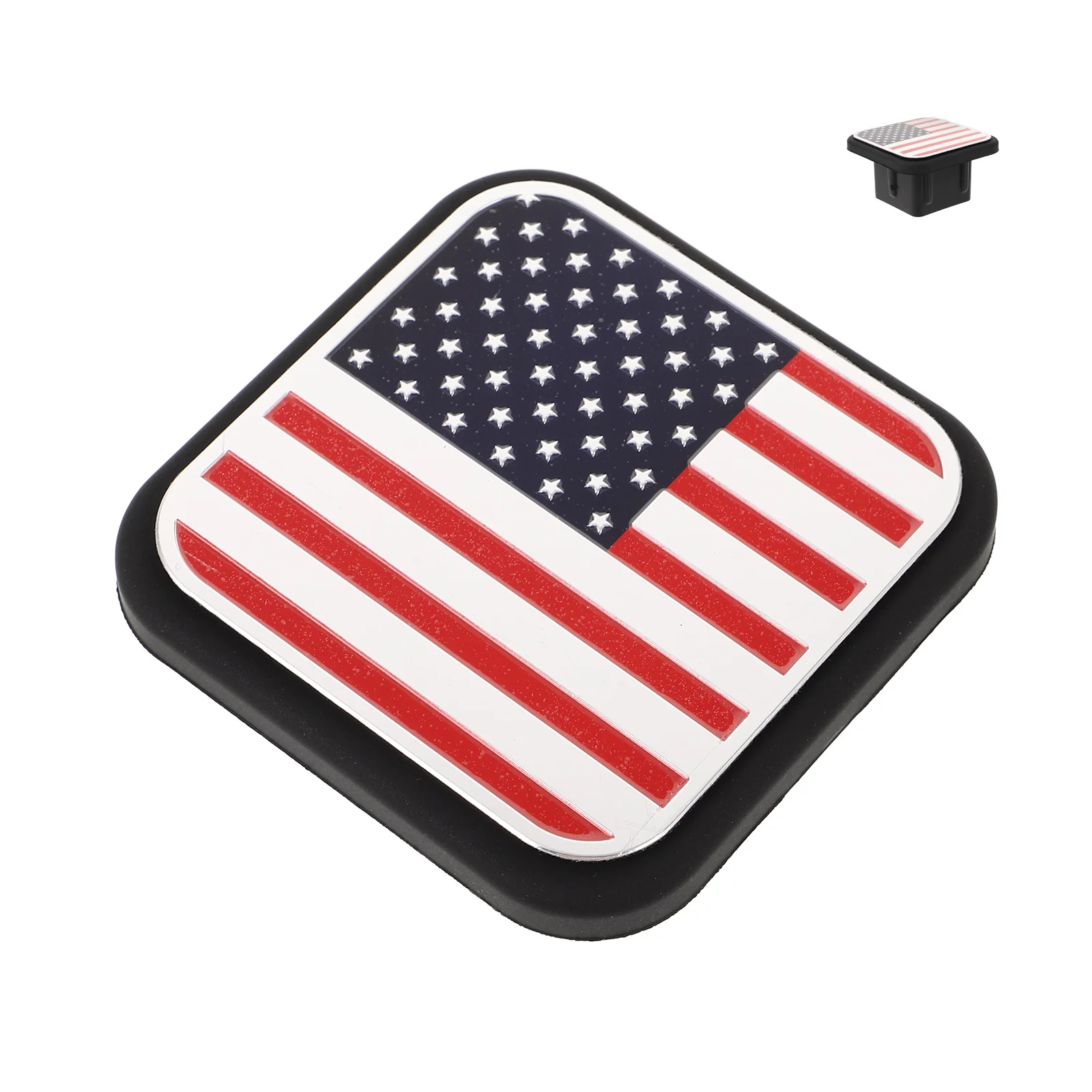 

2 Inch Trailer Hitch Cover American Flag Design Receiver Tube Cap For Trucks Rvs Trailers Tow Hitch Accessories Vehicle