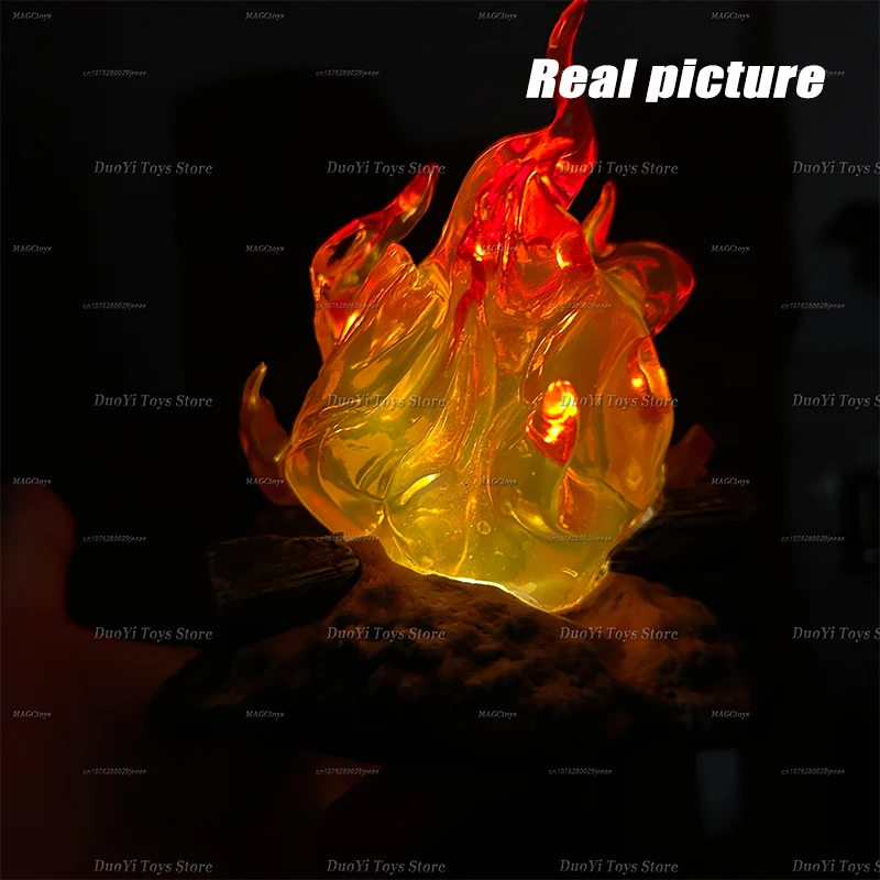 12cm Calcifer Anime Figure Pvc Luminous Model Action Figure Breathing Lamp GK Model Toys Collection Home Decoration Gifts
