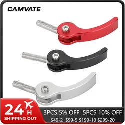 CAMVATE M5 Thread Screw Quick Release Locking Lever Black/Silver/Red fr QR Rlate Rod Clamp Rosette Mount Photography Accessories