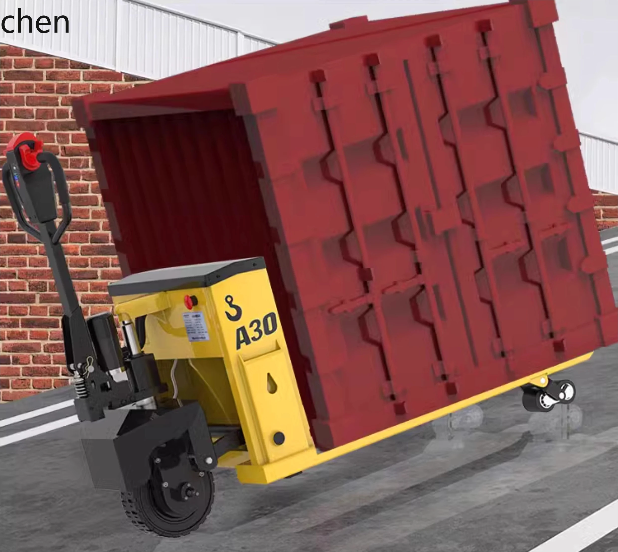 YFY  Electric Ground Bull Hydraulic Manual Semi-Electric Forklift Small Lithium Battery Handling Truck