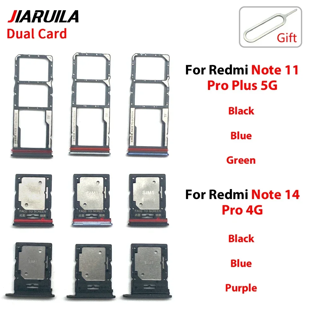 10 PCS For Redmi Note 11 Pro Plus 5G Note 14 Pro 4G Poco C85 Dual SIM Card Tray Phone Replacement Part