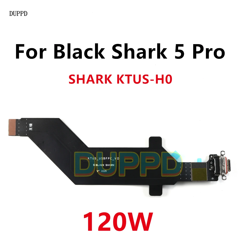 Cable flexible de placa de carga USB para Xiaomi Black Shark 5 Pro 5Pro puerto de carga conector de clavija 120W
