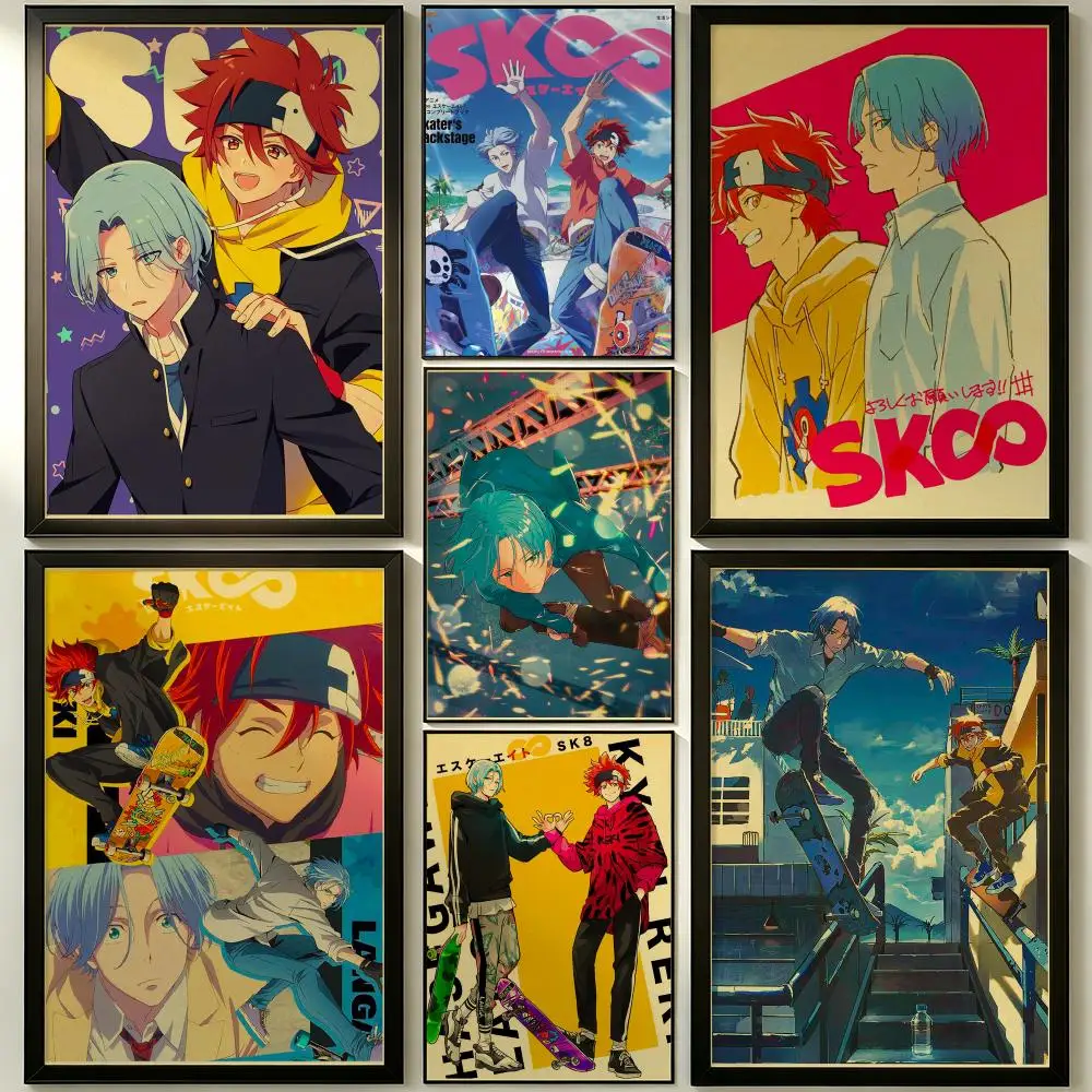 anime SK8 the Infinity Poster HD Poster Sophisticated Modern Aesthetic Wall Art For Living Room Bedroom Office Cafe Decor