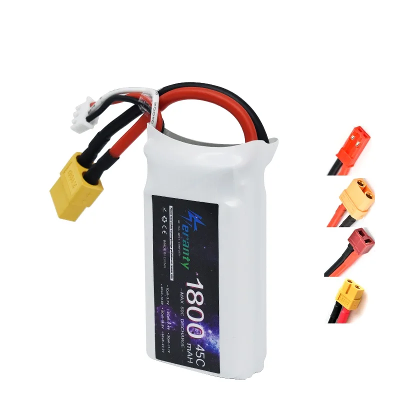 TERANTY 7.4V 2S 1800MAH 45C Lipo Battery With Deans T/XT30/XT60 Connector For RC Airplanes Helicopters Car Boat Truck Parts