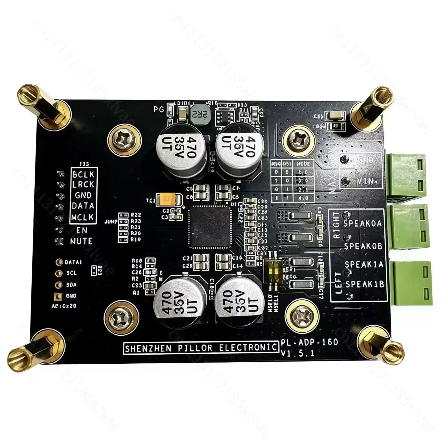 High quality HiFi digital classd power amplifier module Merus ma12070 2x80w