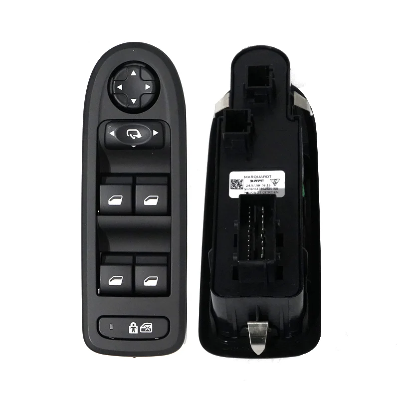 98054506ZD 96666933ZD 6490GR for Citroen C5 Left Front Power Window Glass Lift Switch Control Panel With Button