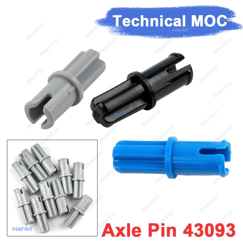 43093 Axle Pin 1 Building Blocks MOC Technical Accessories Compatible With legoeds Bricks Children Toys