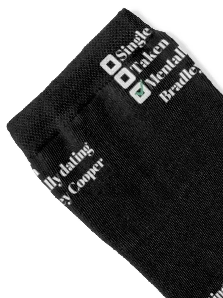 Mentally dating Bradley Cooper Socks funny sock New year's Running Socks For Man Women's