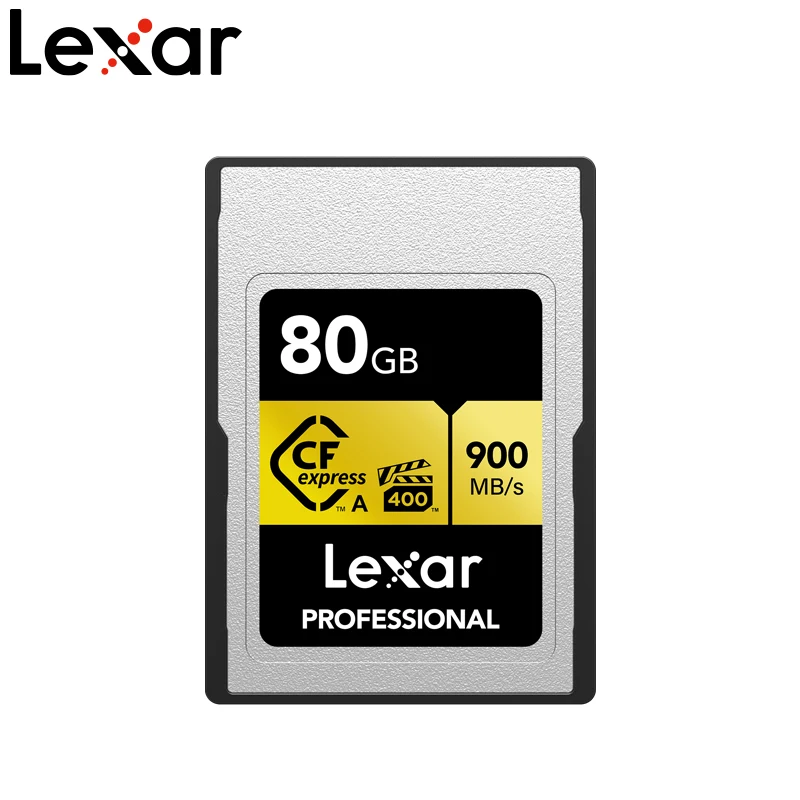 Lexar CFexpress Type A Card Professional  GOLD Series 80GB/160GB/320GB for Sony Alpha 7Ⅳ /FX3/FX6 Camera CFE A Card