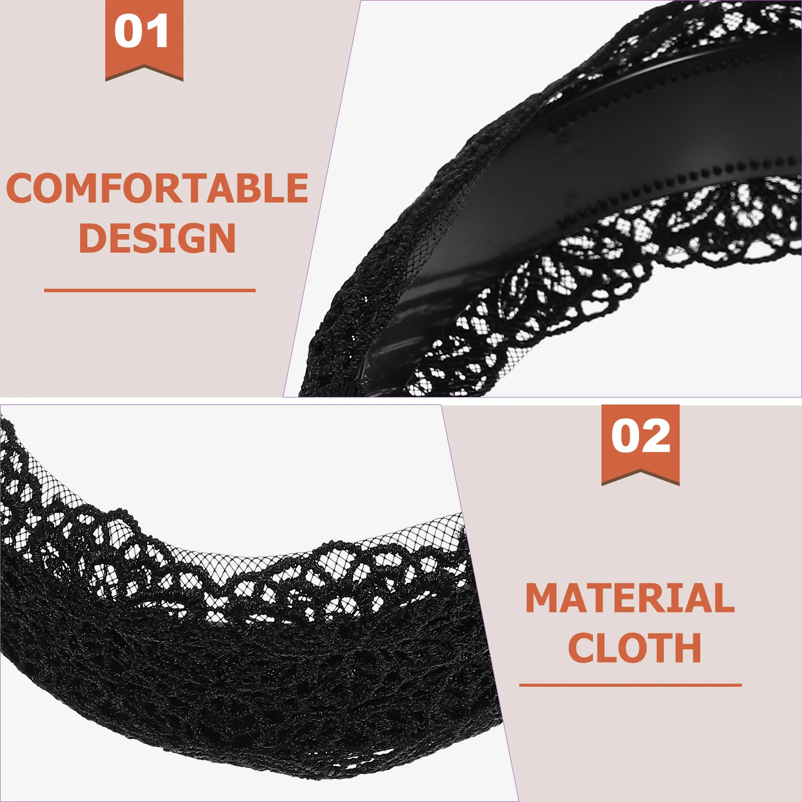 

Anti Slip Hair Hoop Durable Comfortable Women Headdress Party Daily Life Hair Accessories Hollow Out Simple Design Match