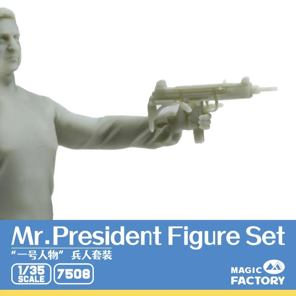 MAGIC FACTORY-Ensemble de figurines Mr.President, kit de modèle en plastique, 7508, 1/35