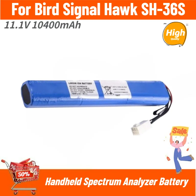 

For Bird Signal Hawk SH-36S Handheld Spectrum Analyzer High Capacity Brand New 11.1V 10400mAh Replacement Battery