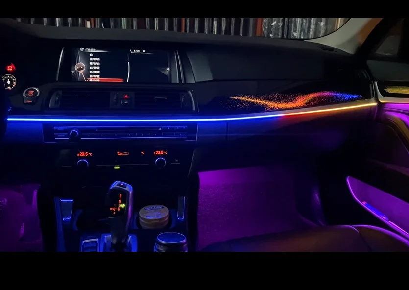 For BMW 5 series F10 F11 F18 518d 520d 523i 525d 528i 530i 535i LHD 2012-2017 LED Ambient Lights RGB Symphony Atmosphere Lamps