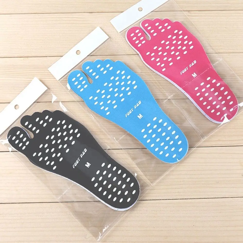 Non-slip Adhesive Insoles Silica Gel Barefoot Stick Beach Shoes Anti Slip Footpads Sticker Beach Foot Patch Pads Seaside