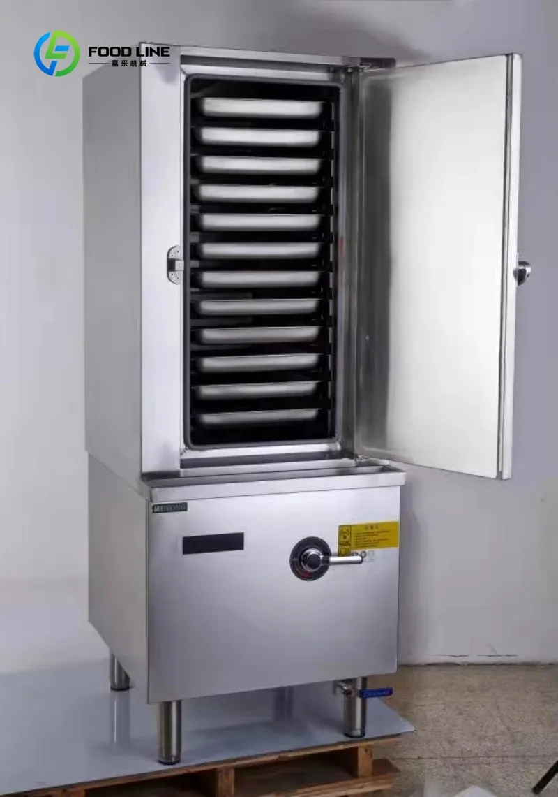 Customized Commercial Food Steaming Cabinet Industrial Rice Steamer Cabinet  Electric Machine Vention Food Steamer for Cooking