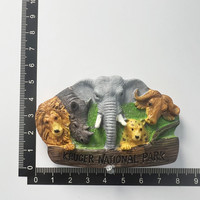 Kruger National Park South Africa Travelling Souvenirs Fridge Magnets Creative Home Decoration Resin Fridge Magnetic Stickers 