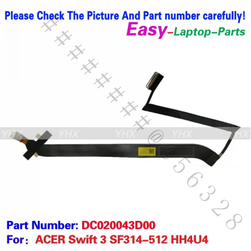 SSS+New MIPI LCD Screen Cable For ACER Swift 3 SF314‑512 HH4U4 P/N DC020043D00 Laptop Replacement Repair Part