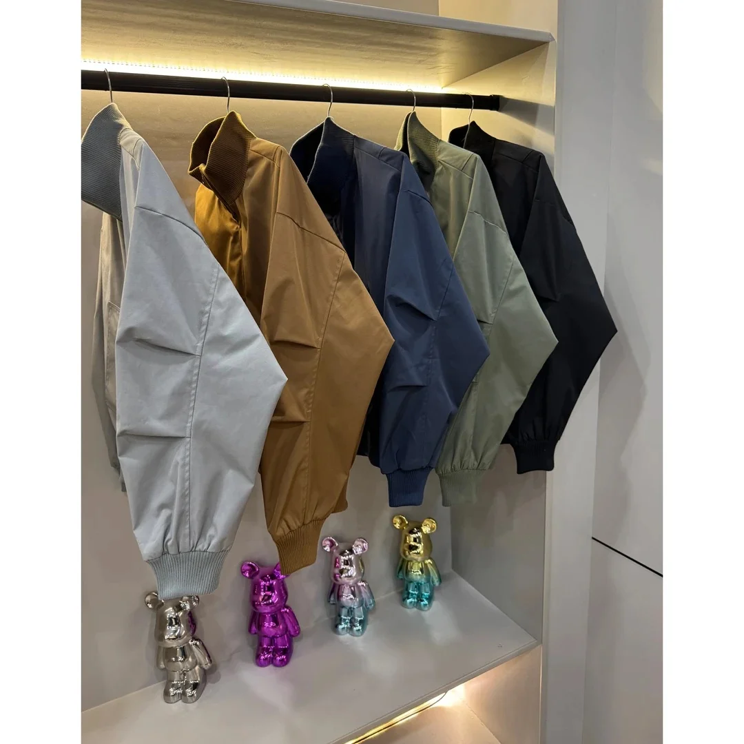 

Cleanfit American Sle ort Flight Jaet Men's Cotton Filled Stand Collar Outerwear Casual Outdoor Windproof Zipper Closure