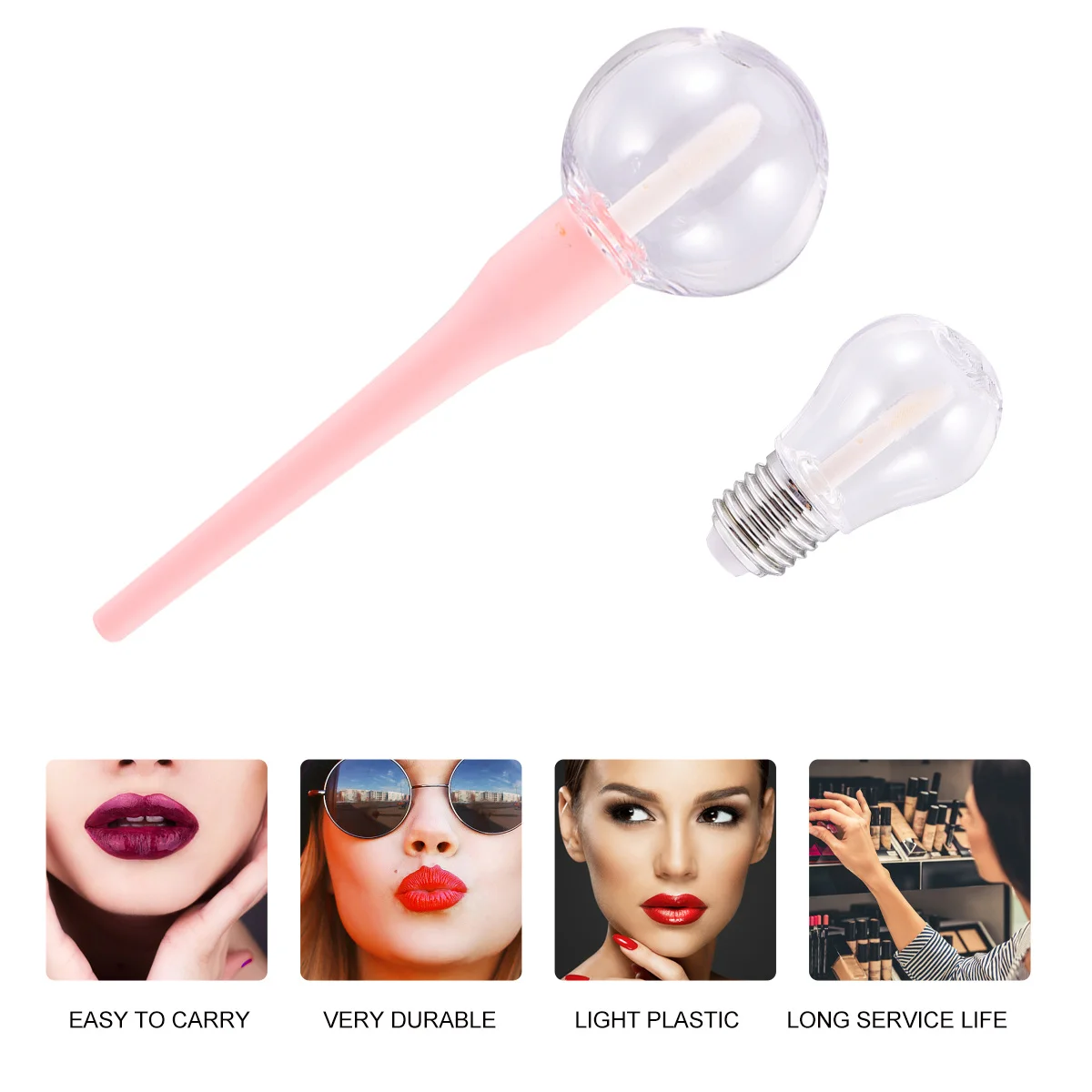 

10Pcs Lip Gloss Tube Empty Plastic Container Refillable Liquid Lipstick Bottle Portable Travel Makeup Accessories