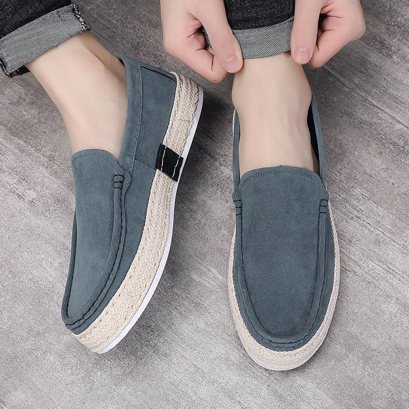 

Classic Blue Summer Loafers Shoes for Men Comfort Flat Casual Shoes Size 39-46 Slip-on Driving Shoes for Men mocasines de hombre