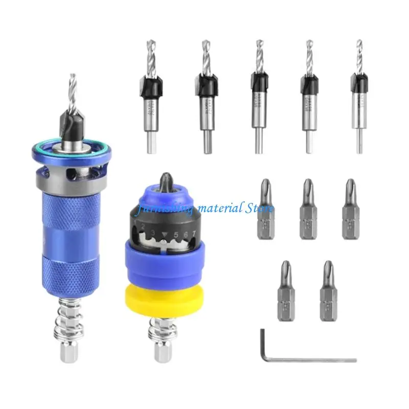 

Y5GD Regulating Depth Countersink Drill Bit High Performances Alloy for Cabinetry Automotive and DIY Projects