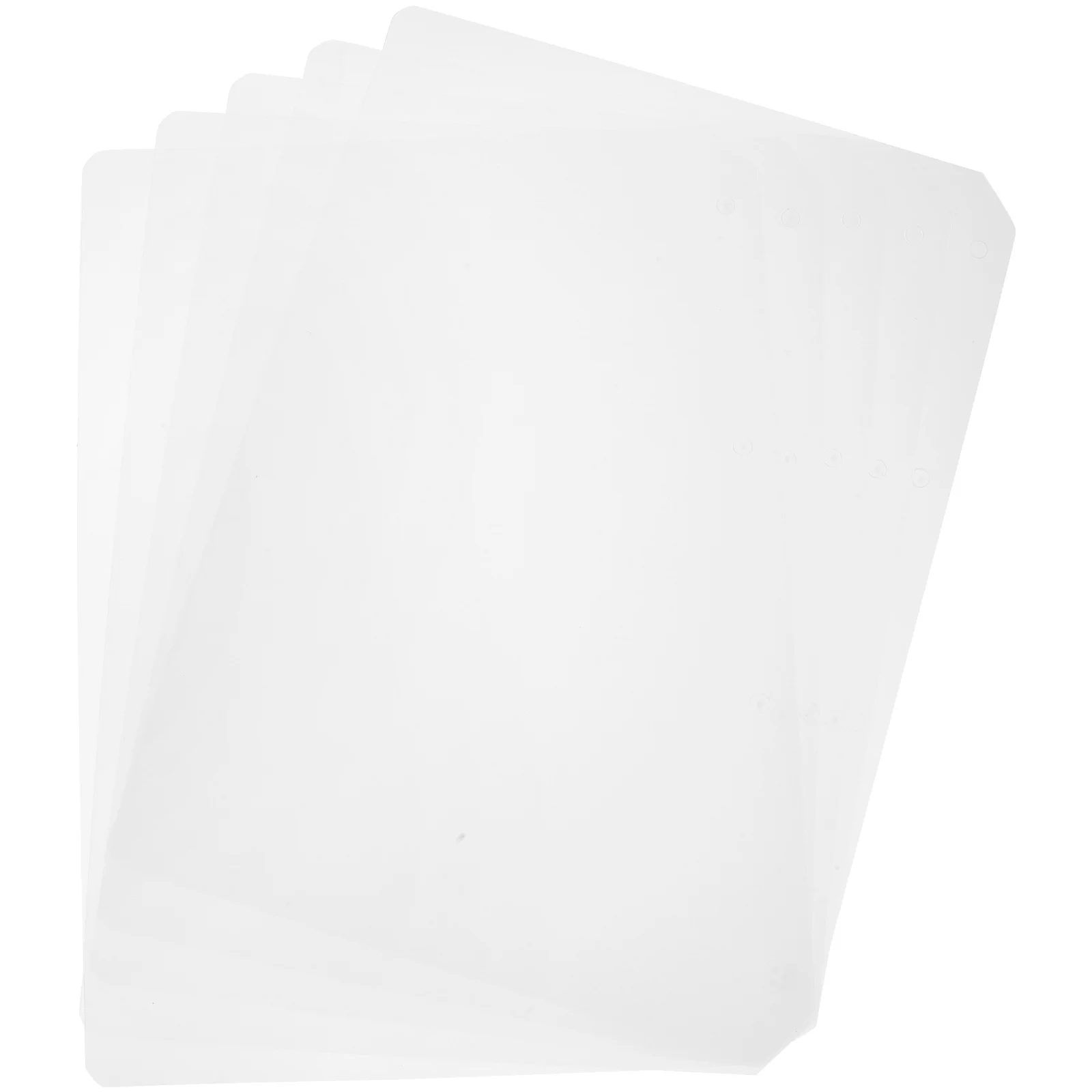 Bloc-notes transparent avec onglets de reliure en plastique, Pages d'index PP, Onglets de synchronisation d'onglets, Poignées amovibles, Carnet principal, 5 pièces