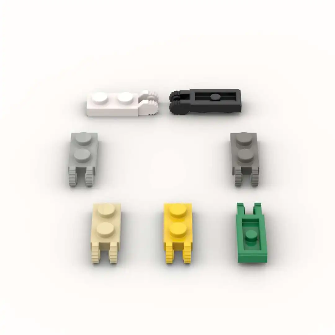 

10PCS Parts Plate 44302 Hinge Plate 1x2, 30365 With 2 Fingers Building Blocks 100% Compatible DIY Bricks Toys