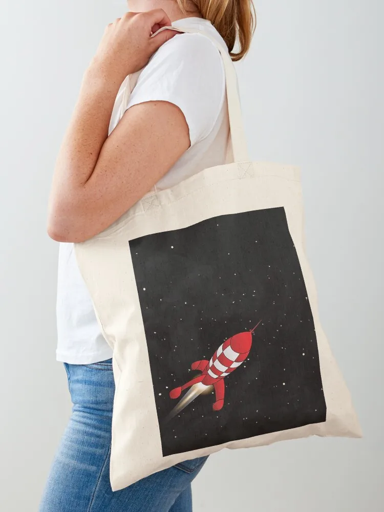 

Rocket Tote Bag Handbags shopping bags foldable Customizable tote bag university shopper bag