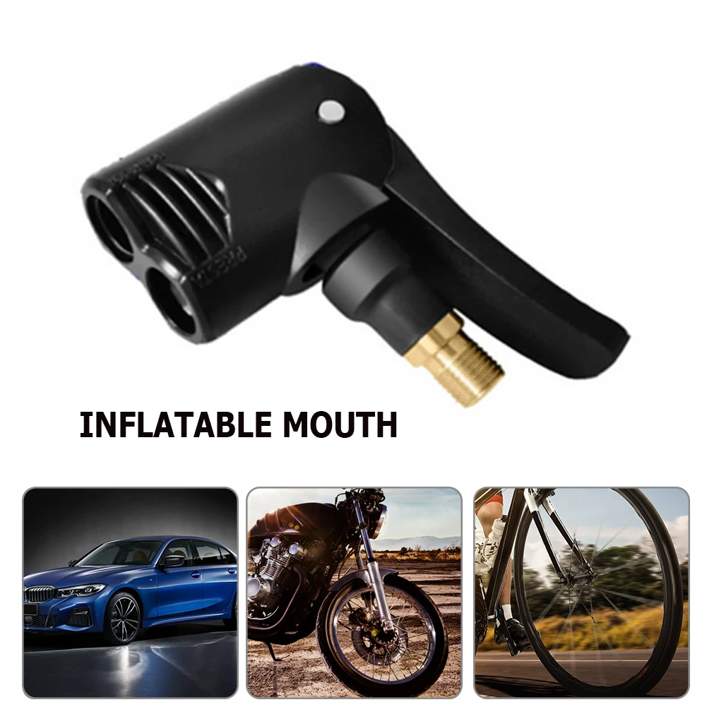 Bicycle Bike Track Pump Nozzle Hose Adapter Bicycle Air Nozzle Brass Car Truck Tire Air Pump Chuck Bicycle Tyre Wheel Valve Part