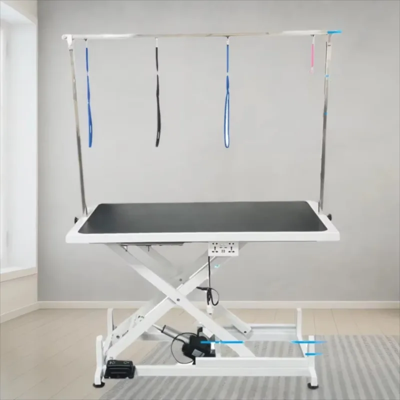 

Factory Equipment Lifting Round Pet Grooming Safety Self-Cleaning Iron Scissors Pet Pneumatic