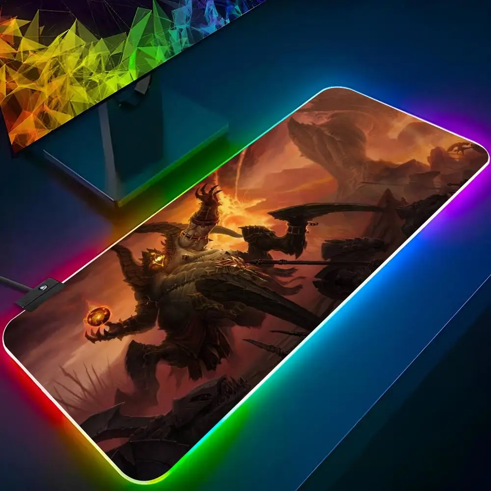 Diablo 3 Mouse Birthday Pad Xxl Laptop Mat Gaming Rgb Mousepad Backlit Keyboard Gamer Girl Table Pads Deskpad