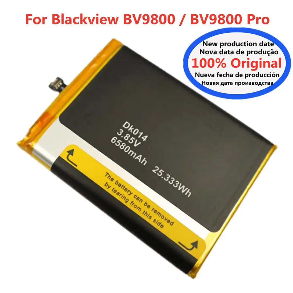 

6580mAh DK014 Original Battery For Blackview BV9800 / BV9800 Pro Phone Battery Bateria Batteries Fast Shipping