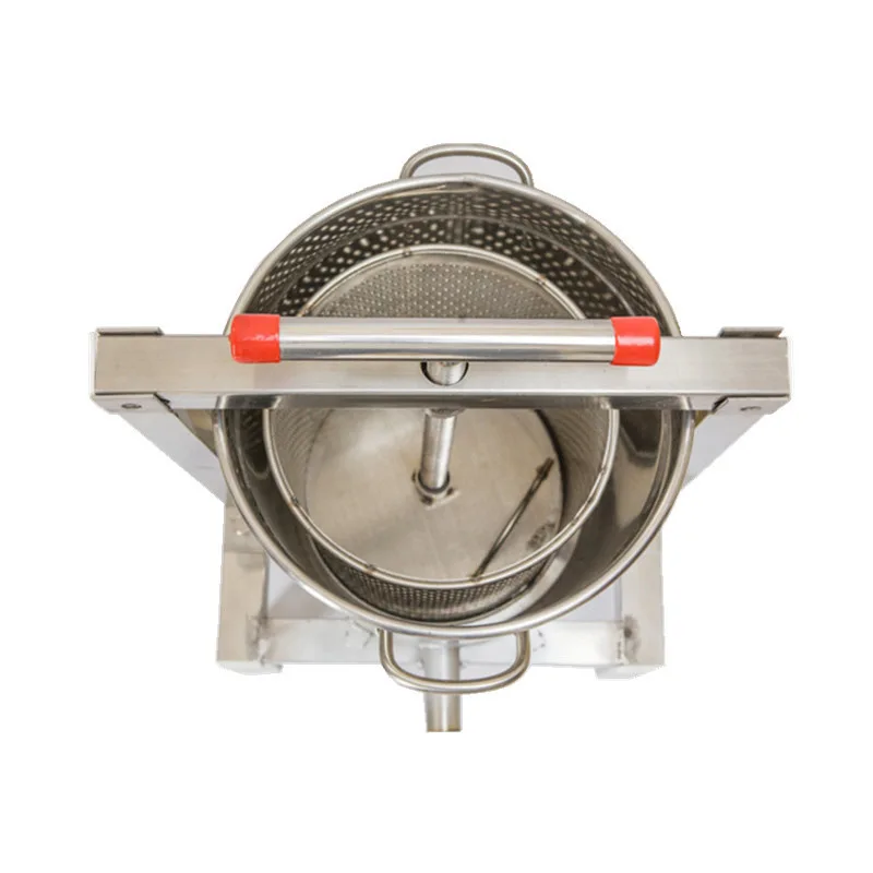2025 New Commercial Honey Wax Press Machine Stainless Steel Wine Presser Filter Beekeeping Tool Equipment