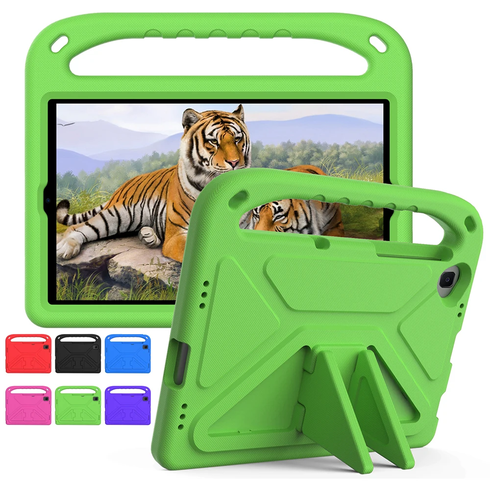 Kids Case for Samsung Galaxy Tab A10.1(2019)SM-T510/T515,Non-toxic EVA Cute Cartoon Hand-held ShockProof Cover Handle Stand Case