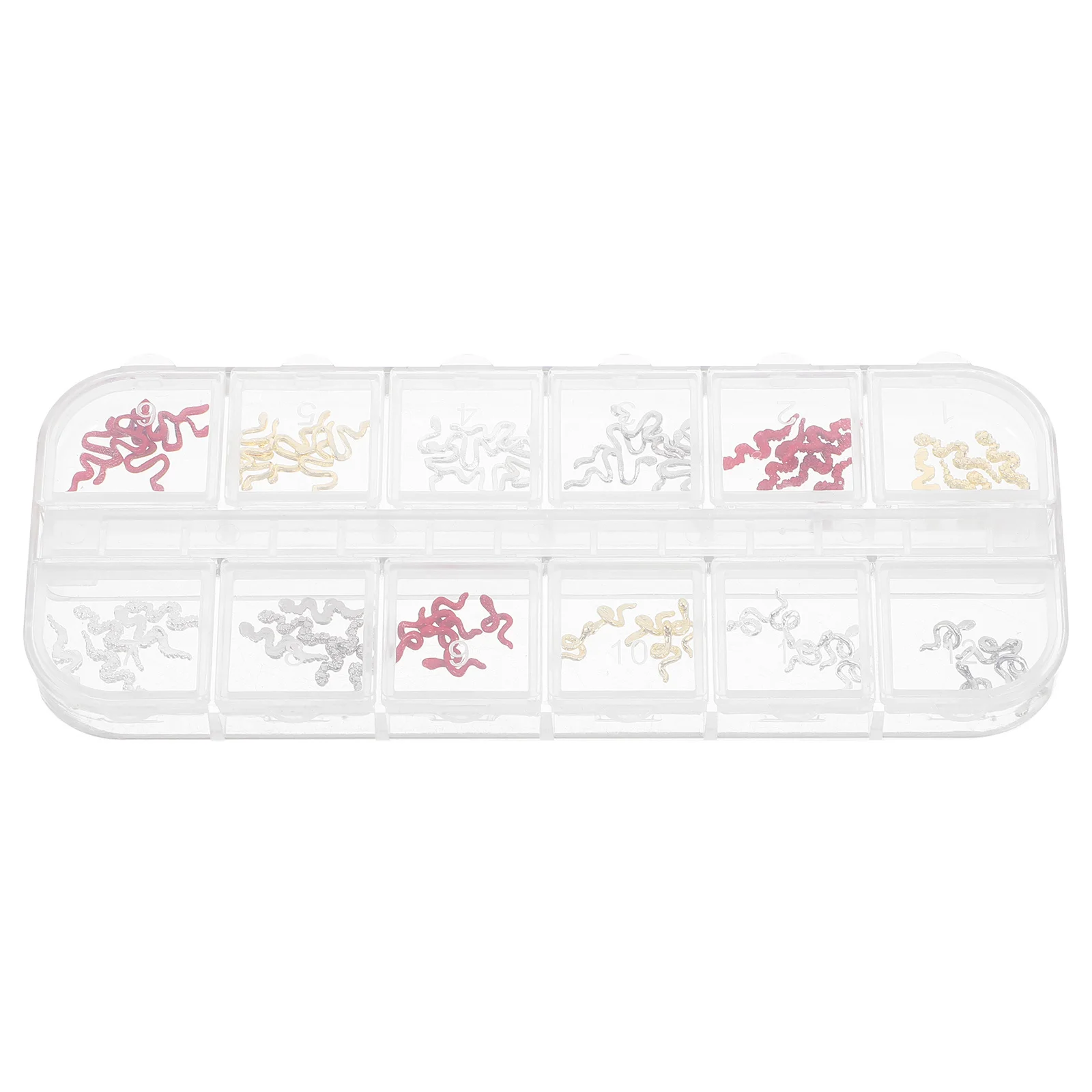 

1 Box Snake Nail Charms for Women Nail Art Decorations Unique Snake Shape Manicure Jewelry Fake Nails DIY Charms for Nails Art