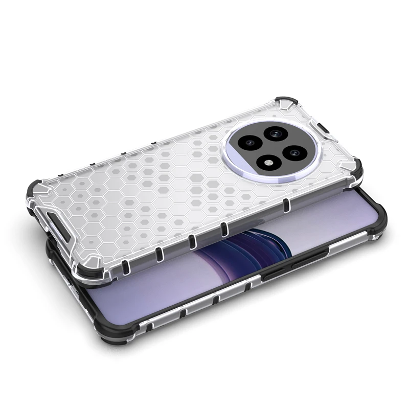 Honeycomb Shockproof For Realme 13 Pro Plus Case Armor Capa Realme 13 Pro Plus Cover TPU Translucent Protect Realme 13 Pro Case