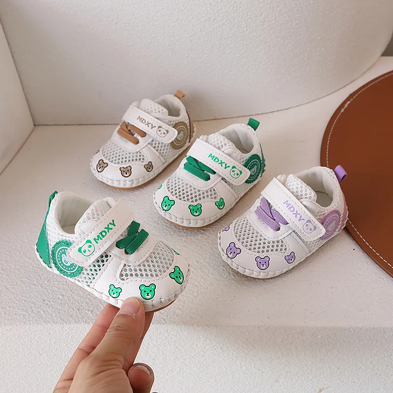 

Toddler Shoes Summer Baby Girl Soft Sole Hollow Single Mesh Shoes 0 One and A Half Years Old Boy Baby Sandals