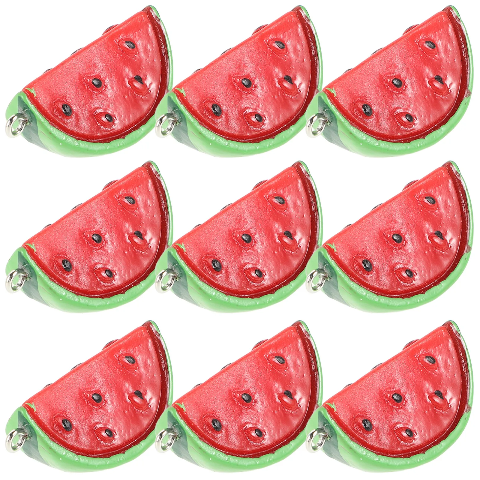 

10Pcs Watermelon Fruit Charms for Jewelry Making DIY Earrings Necklaces Bracelets Pendant Crafting Supplies Dangle Drop Charm