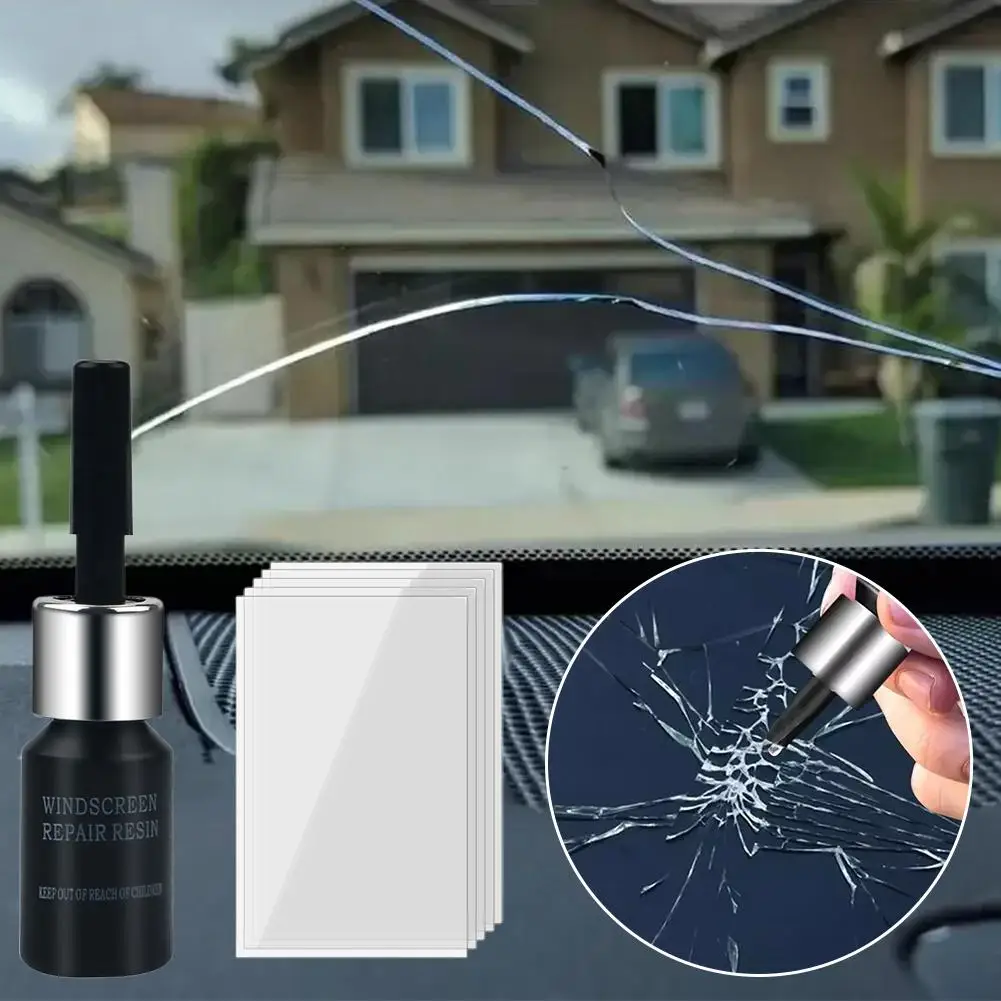 Automobile Glass Repair Kit Windshield Crack Recovery with Car Window Glue Set Repair and Repair Tool Tools Resin Scratch S5Q9