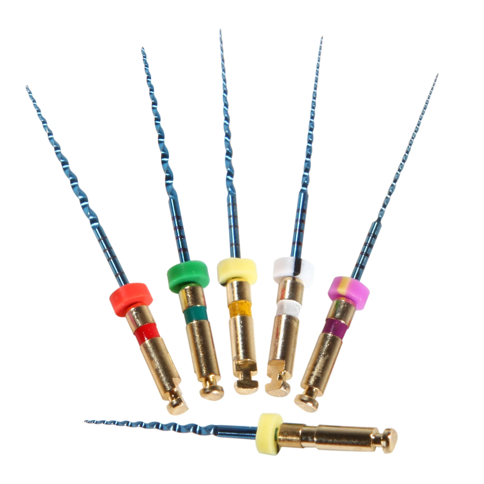 6Pcs/ Box Dental Endodontic NiTi Engine Use Rotary File Super Taper 25mm Dental Tool colorful N/E Types