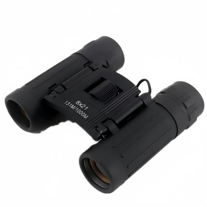 8x21 HD Foldable Binoculars BAK4 Prism with FMC Fully Multi-Coated Optics Portable Binoculars Suitable for Outdoor Camping