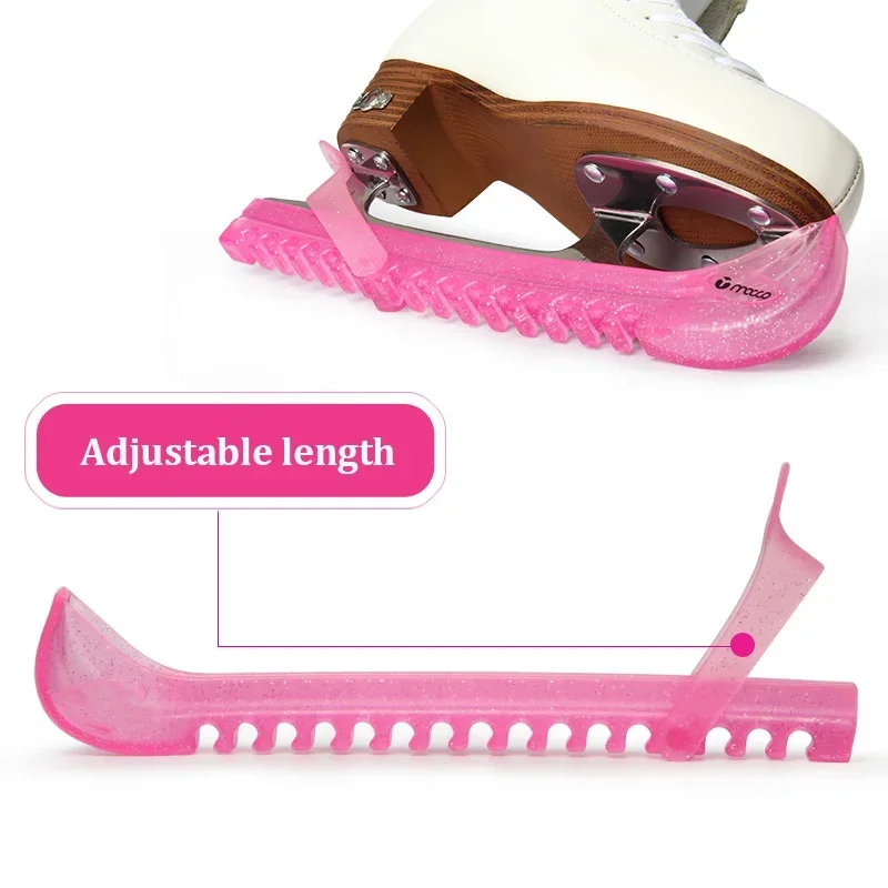 Ice Skates Shoes Blade Protective Cover Soft Adjustable Non-slip Wear-resistant Universal PVC Ice Figure Skating Knife Sleeve