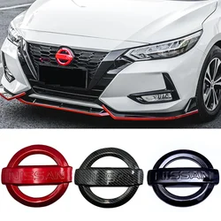 Car Emblem Sticker for Nissan 2020 Sylphy 2012-2019 Logo ABS Steering Wheel Front Grille Badge Rear Tailgate Decal Accessories